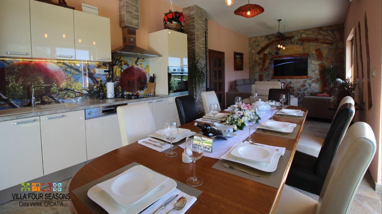 Villa Four Seasons, Heated Pool And 3 En-Suite Bathrooms Velika Cista  Экстерьер фото
