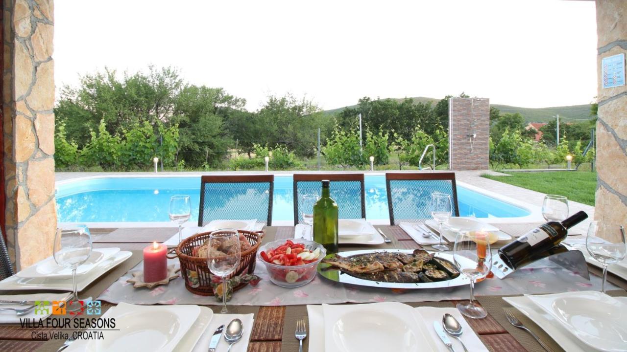 Villa Four Seasons, Heated Pool And 3 En-Suite Bathrooms Velika Cista  Экстерьер фото