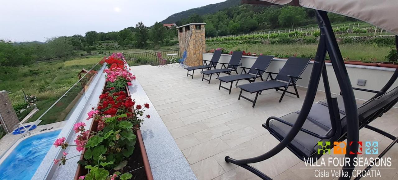 Villa Four Seasons, Heated Pool And 3 En-Suite Bathrooms Velika Cista  Экстерьер фото