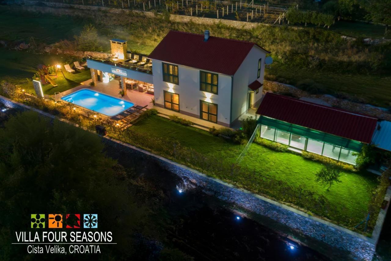 Villa Four Seasons, Heated Pool And 3 En-Suite Bathrooms Velika Cista  Экстерьер фото
