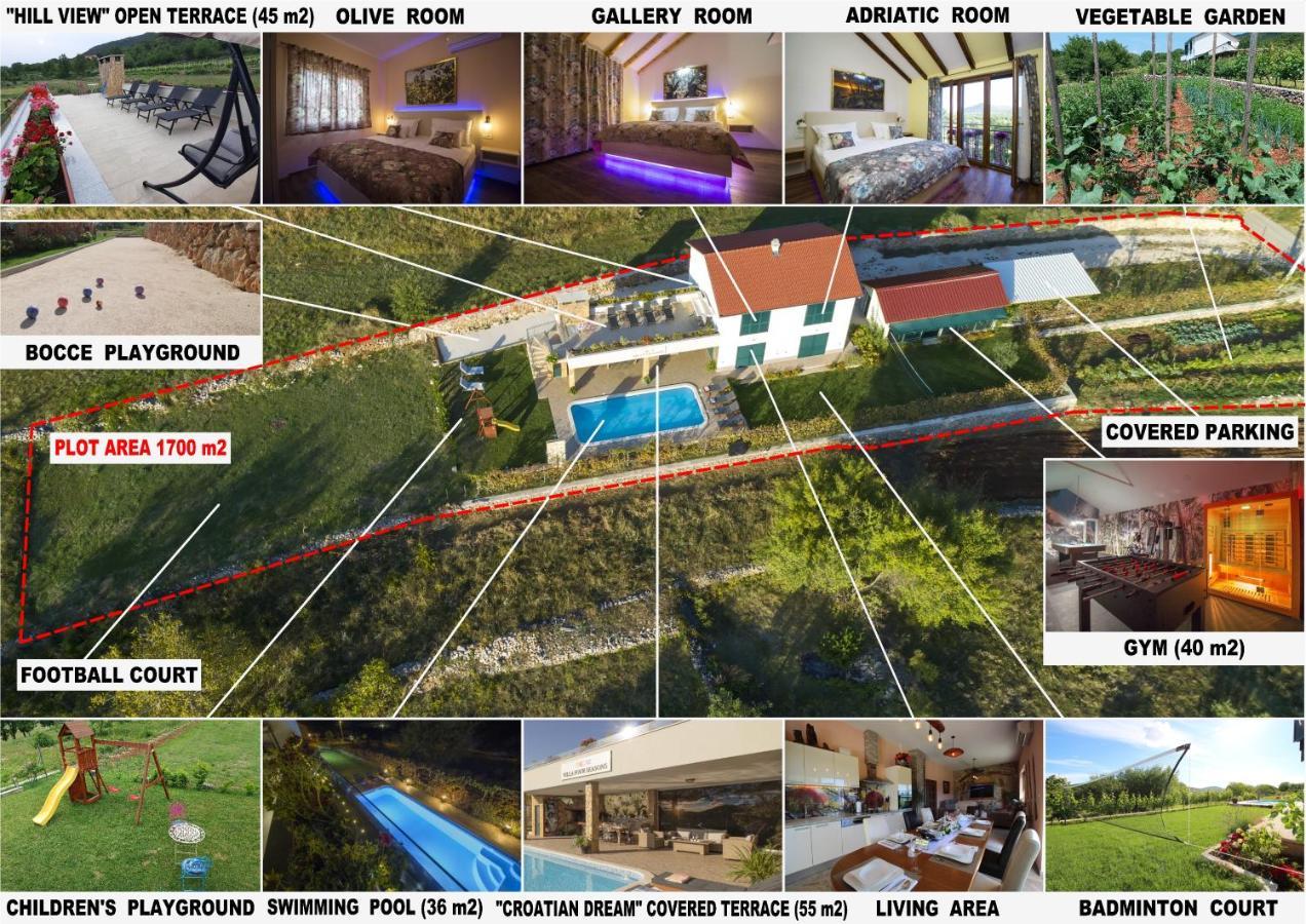 Villa Four Seasons, Heated Pool And 3 En-Suite Bathrooms Velika Cista  Экстерьер фото