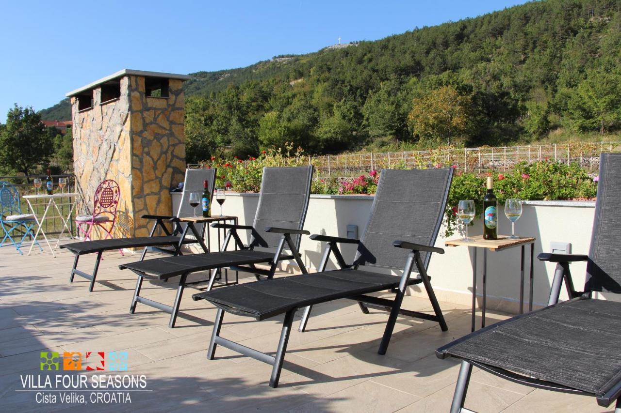 Villa Four Seasons, Heated Pool And 3 En-Suite Bathrooms Velika Cista  Экстерьер фото