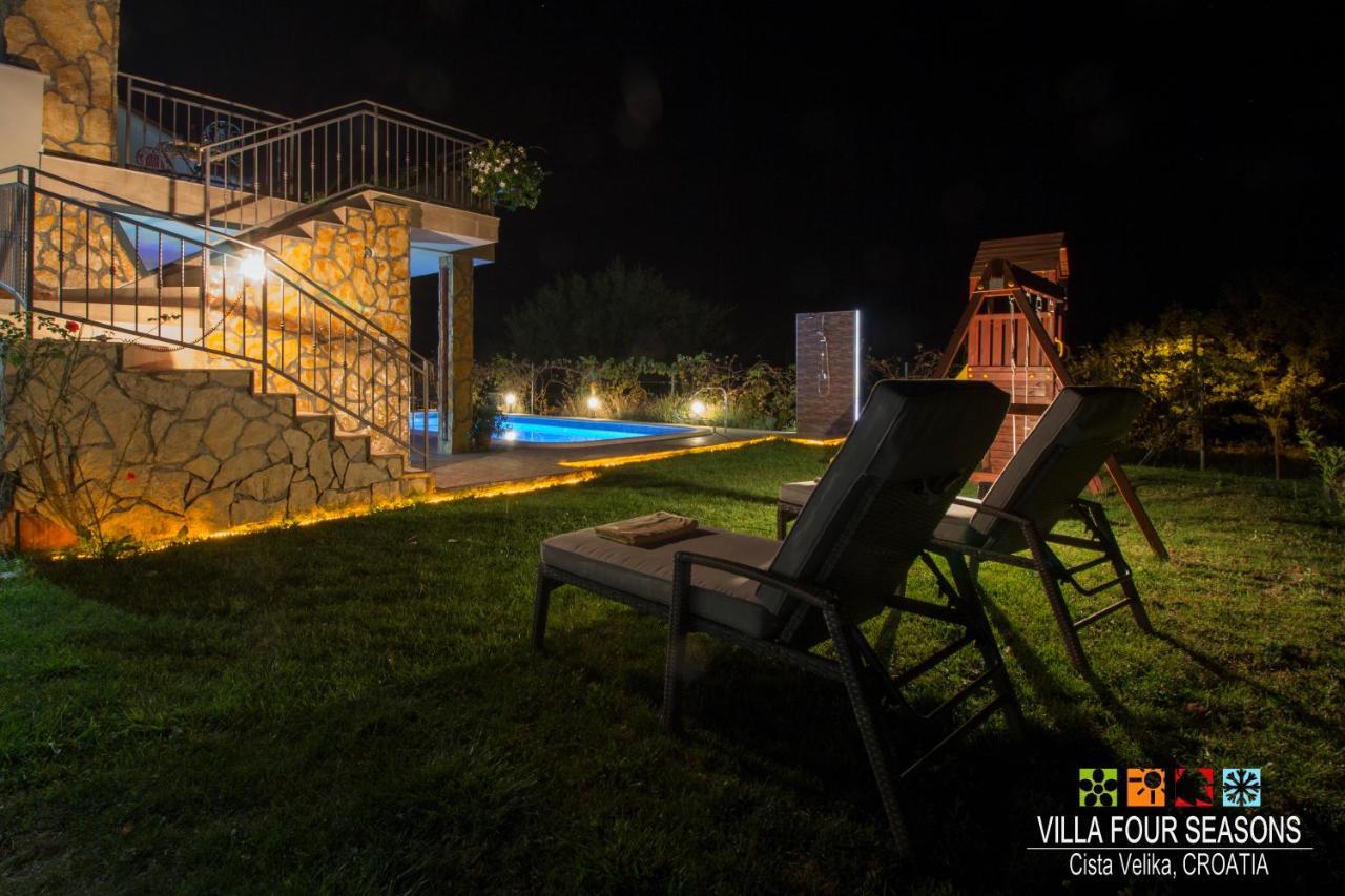 Villa Four Seasons, Heated Pool And 3 En-Suite Bathrooms Velika Cista  Экстерьер фото