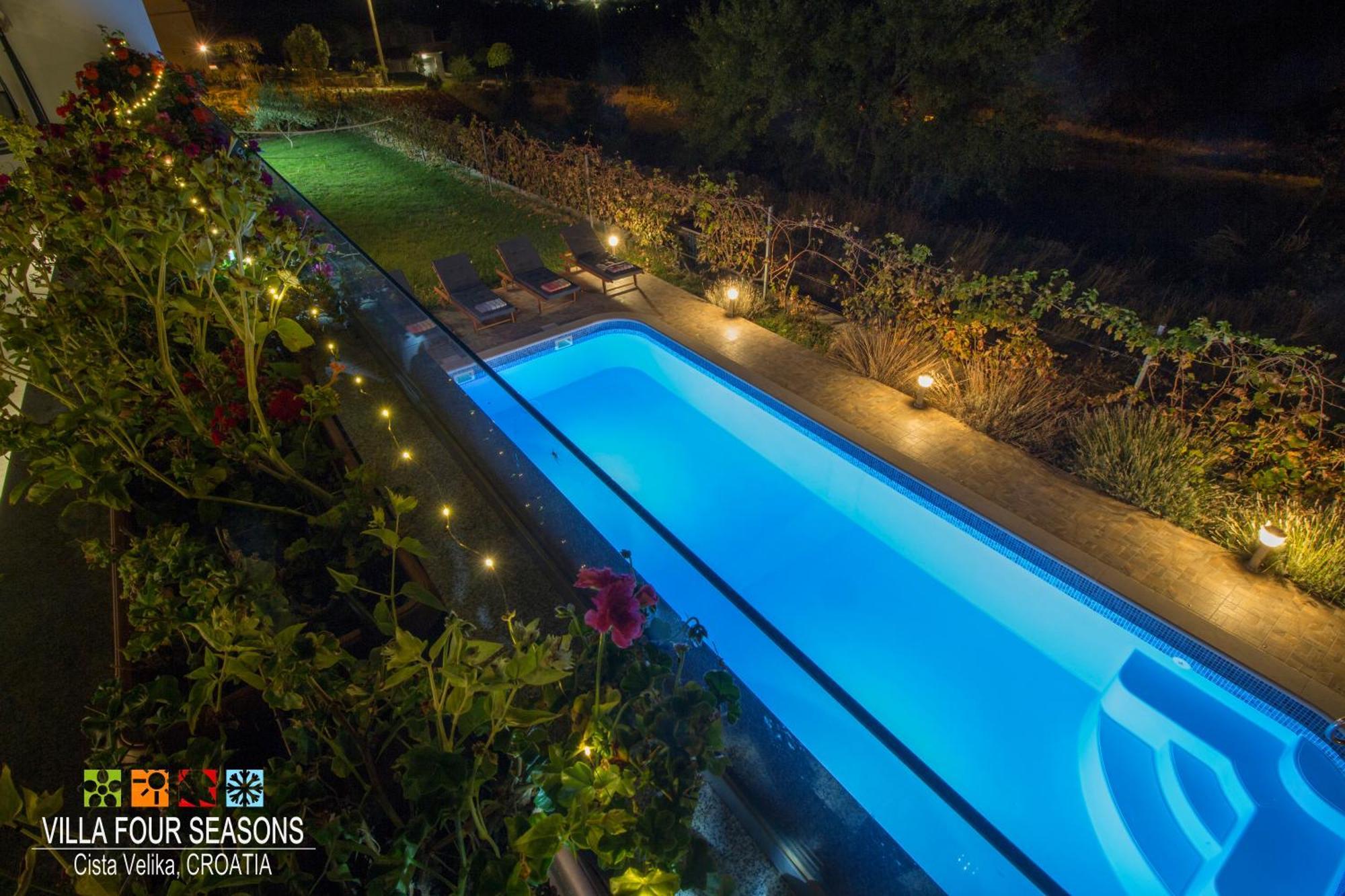Villa Four Seasons, Heated Pool And 3 En-Suite Bathrooms Velika Cista  Экстерьер фото